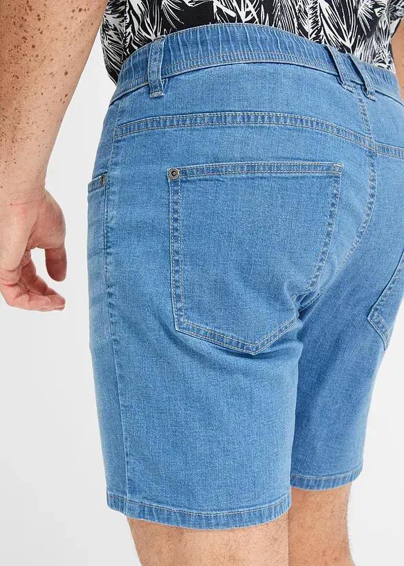 John Baner JEANSWEAR Long Jeans-Shorts Mit Bequembund, Loose Fit