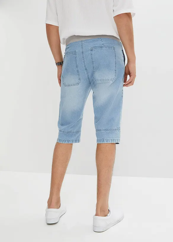 John Baner JEANSWEAR Long Schlupf-Jeans-Bermuda, Loose Fit