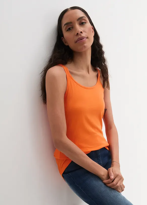 Bonprix Longtop Mit Verstellbaren Trägern Mit Bio-Baumwolle (2er Pack)