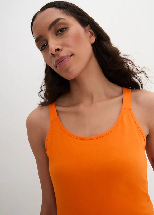 Bonprix Longtop Mit Verstellbaren Trägern Mit Bio-Baumwolle (2er Pack)