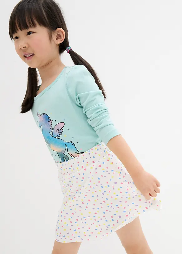 Bpc Bonprix Collection Mädchen Jerseyrock Mit Integrierter Radler Mit Bio-Baumwolle