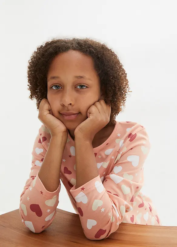 Bpc Bonprix Collection Mädchen Langarmshirt Aus Bio Baumwolle (3er Pack)