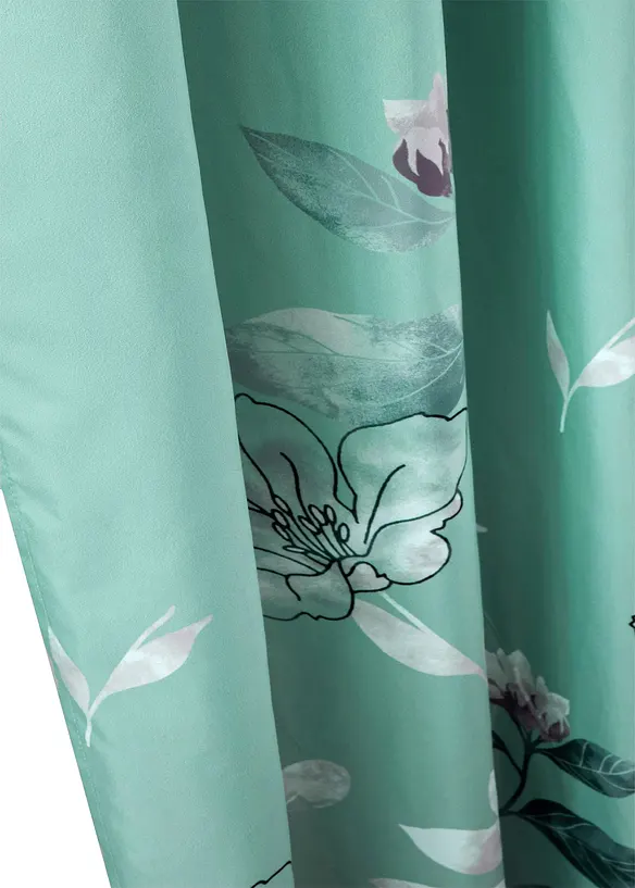 Bpc Living Bonprix Collection Microfaser Vorhang Mit Blumenmuster (1er Pack)