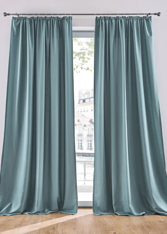 Bonprix Microfaser Vorhang Mit Recyceltem Polyester (2er Pack)