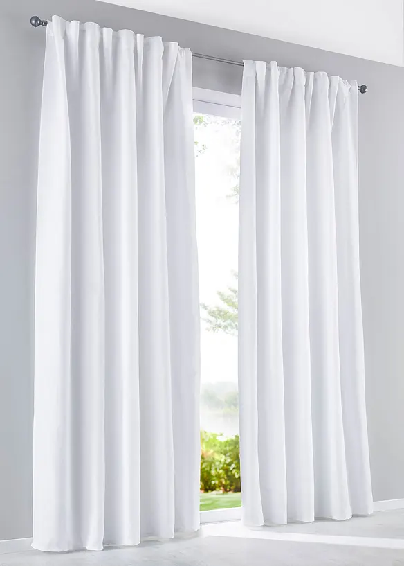 Bonprix Microfaser Vorhang Mit Recyceltem Polyester (2er Pack)