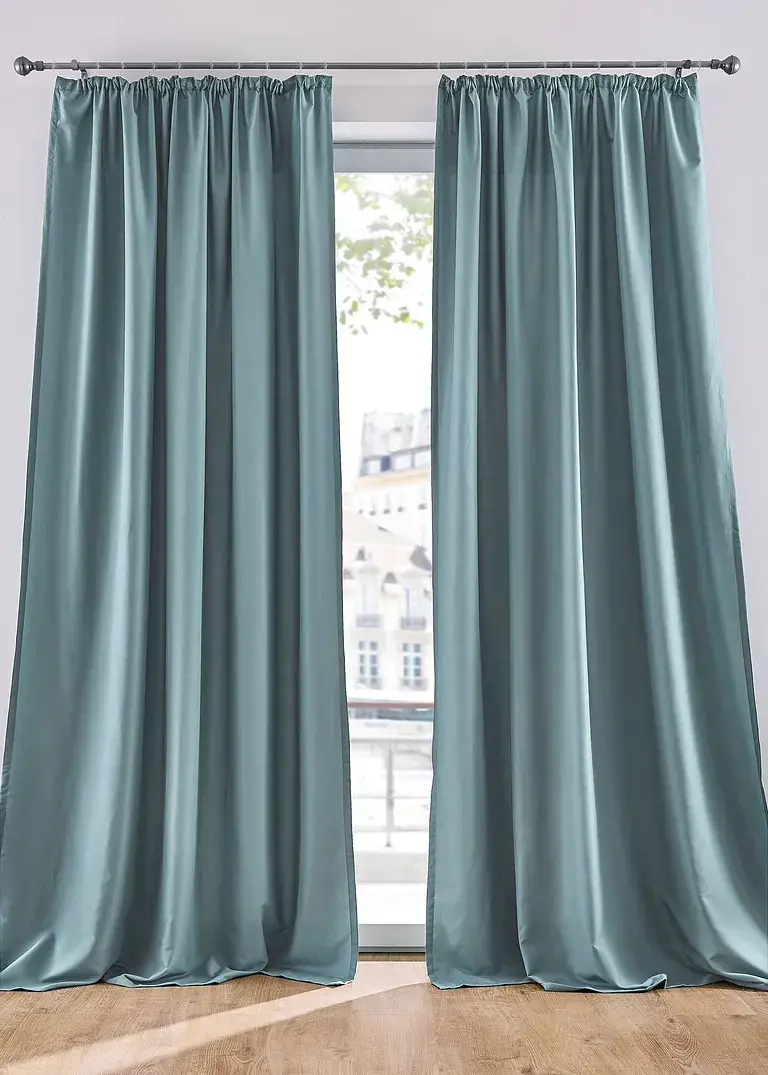 Bonprix Microfaser Vorhang Mit Recyceltem Polyester (2er Pack)