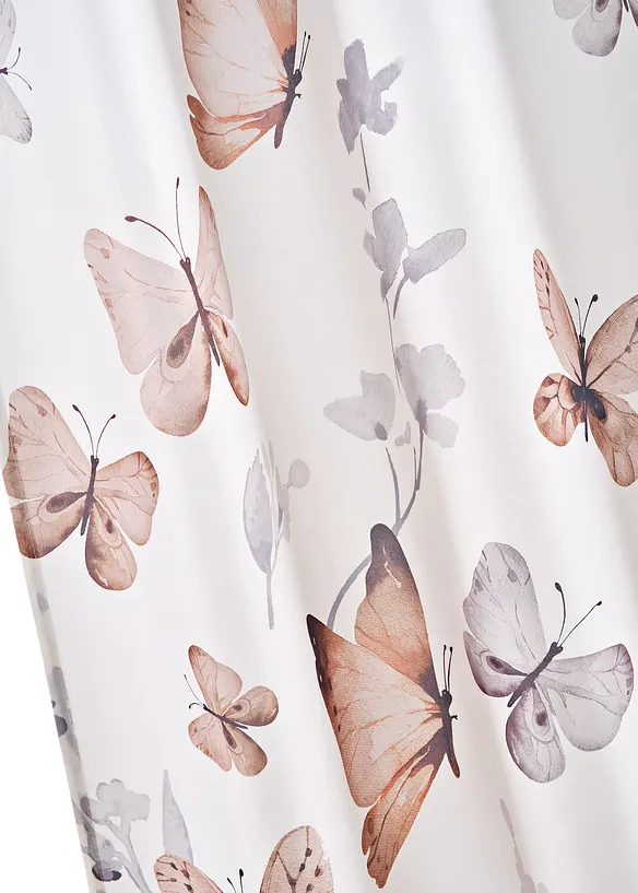 Bonprix Microfaser Vorhang Mit Schmetterlingsdruck (1er Pack)