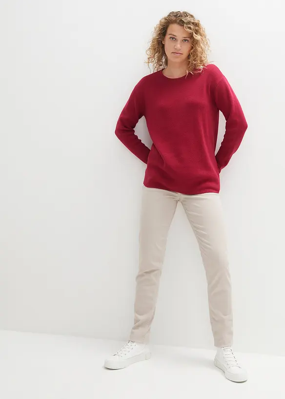 Bpc Bonprix Collection Milano Rib Pullover Mit Rundhals