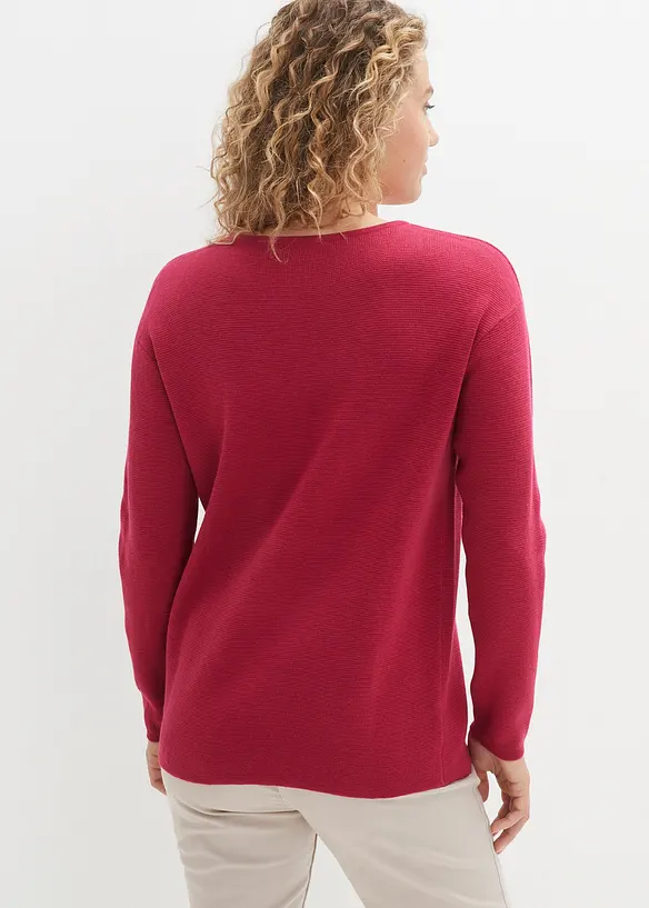 Bpc Bonprix Collection Milano Rib Pullover Mit Rundhals