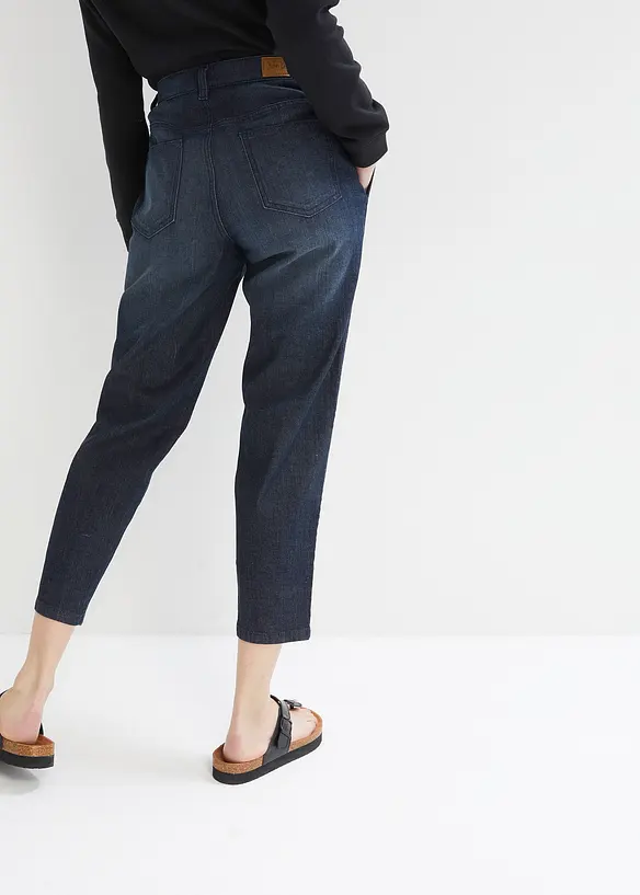 John Baner JEANSWEAR Mom Jeans Mid Waist, Knieumspielend