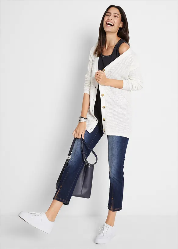 Bpc Bonprix Collection Nachhaltiges Long-Top Mit Rundhals