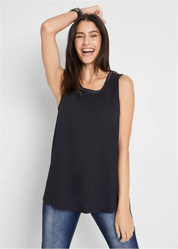Bpc Bonprix Collection Nachhaltiges Long-Top Mit Rundhals