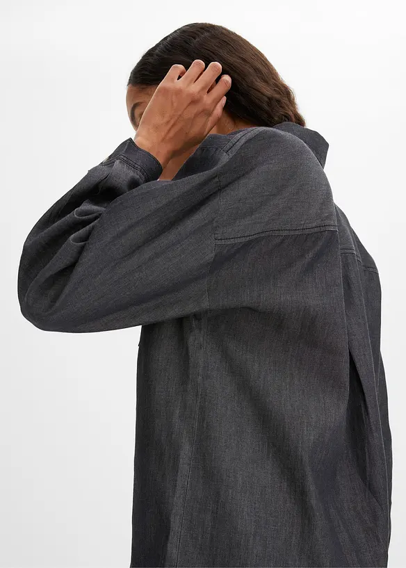 John Baner JEANSWEAR Oversized Jeanshemd Aus Bio-Baumwolle