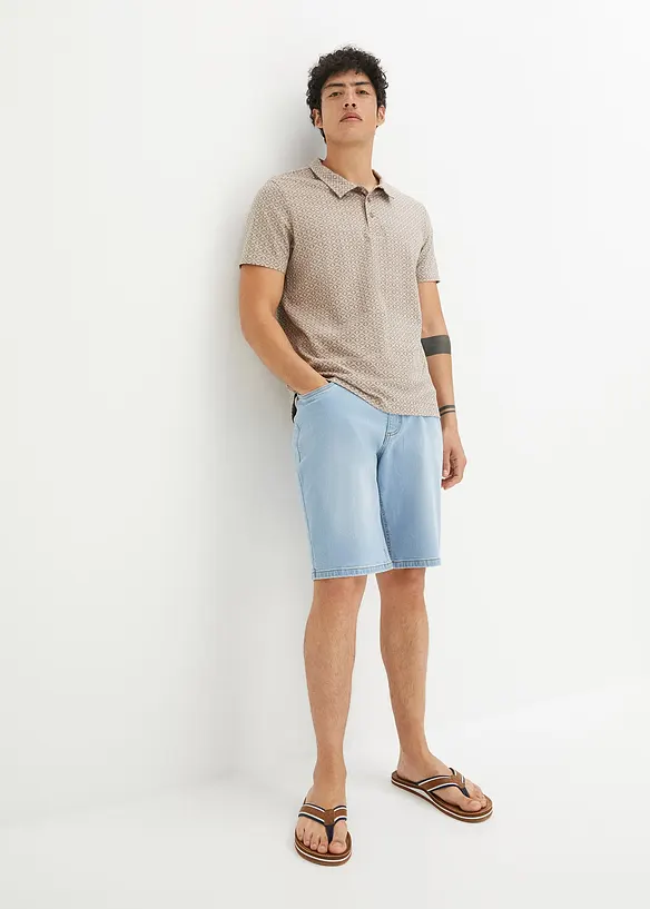 Bpc Bonprix Collection Poloshirt, Kurzarm Aus Bio Baumwolle Mit Minimaldruck