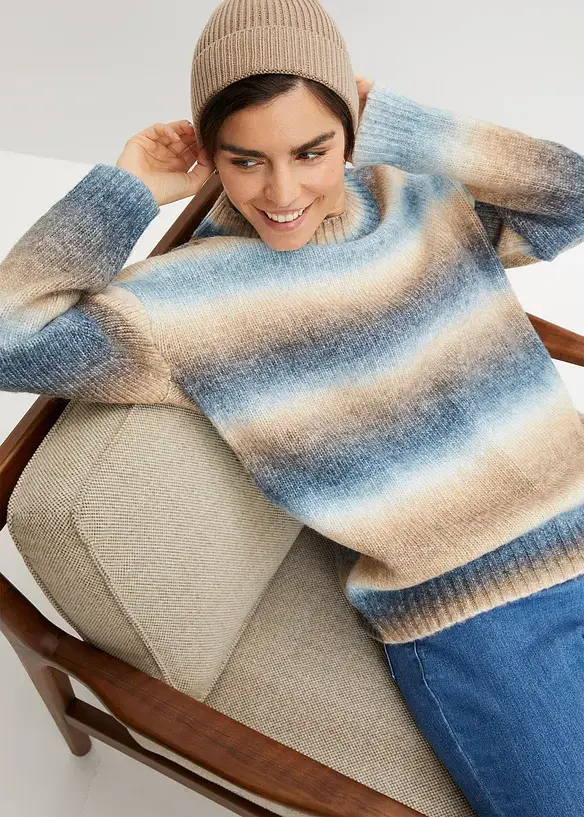Bpc Bonprix Collection Pullover Mit Farbverlauf Und Wollanteil