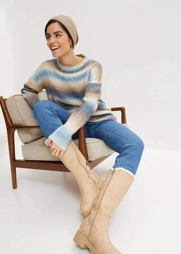 Bpc Bonprix Collection Pullover Mit Farbverlauf Und Wollanteil