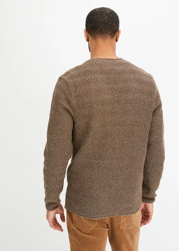 John Baner JEANSWEAR Pullover Mit Recycelter Baumwolle