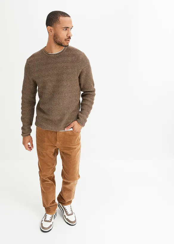 John Baner JEANSWEAR Pullover Mit Recycelter Baumwolle