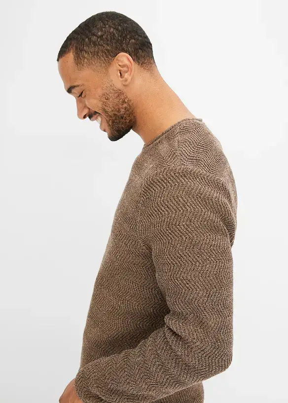 John Baner JEANSWEAR Pullover Mit Recycelter Baumwolle