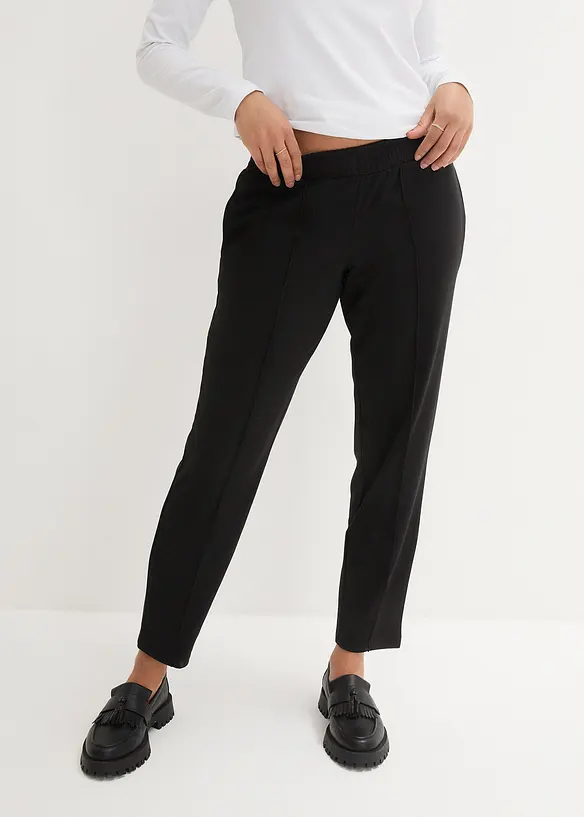 Bpc Bonprix Collection Punto-di-Roma Hose Mit Biesen Und Rundumbequembund