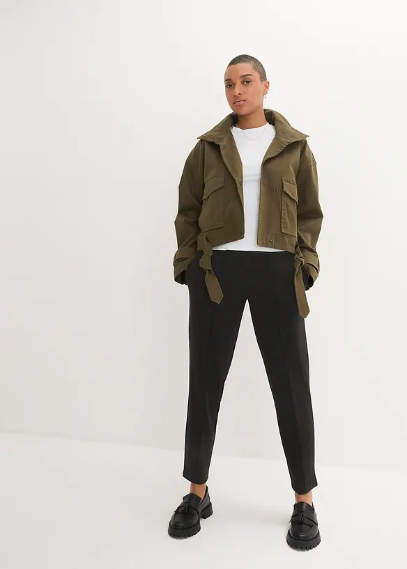 Bpc Bonprix Collection Punto-di-Roma Hose Mit Biesen Und Rundumbequembund