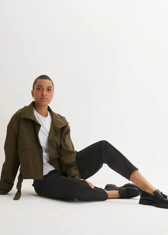 Bpc Bonprix Collection Punto-di-Roma Hose Mit Biesen Und Rundumbequembund