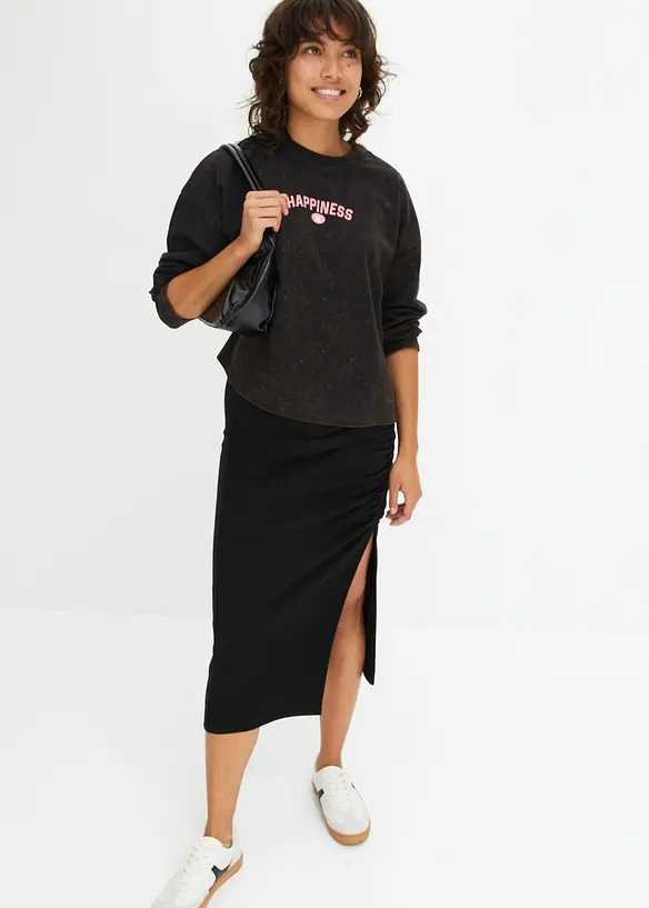 RAINBOW Bedrucktes Sweatshirt Im Used Look