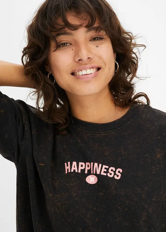 RAINBOW Bedrucktes Sweatshirt Im Used Look
