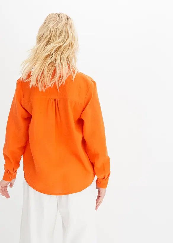 RAINBOW Bluse In Leinenoptik