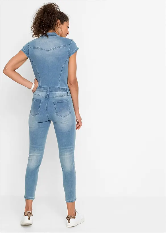 RAINBOW Jeans-Jumpsuit Mit Knöpfen