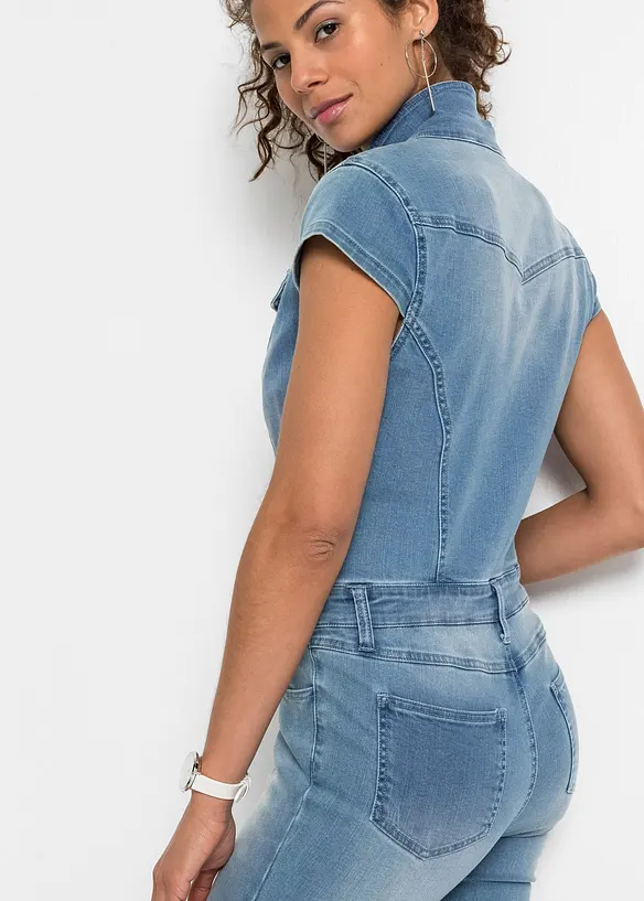 RAINBOW Jeans-Jumpsuit Mit Knöpfen