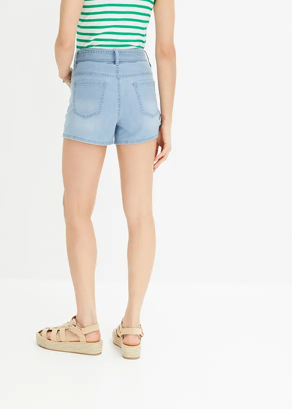 RAINBOW Jeans-Shorts Mit Gürtel (2-tlg. Set)