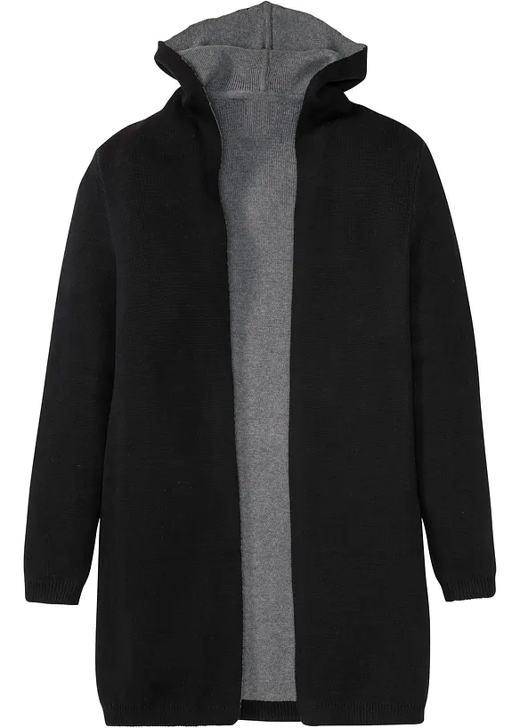 RAINBOW Kapuzen-Strickjacke aus Baumwolle