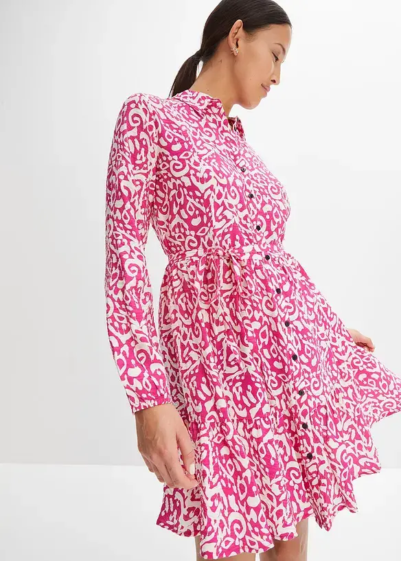 RAINBOW Kurzes Kleid Aus Strukturierter Viskose