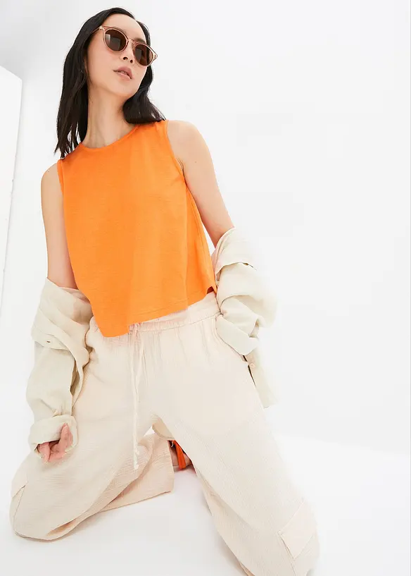 RAINBOW Kurzes Top In Strickoptik