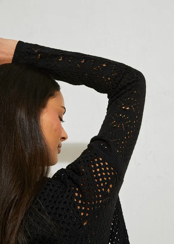 RAINBOW Leichte Strickjacke Mit Bindedetail