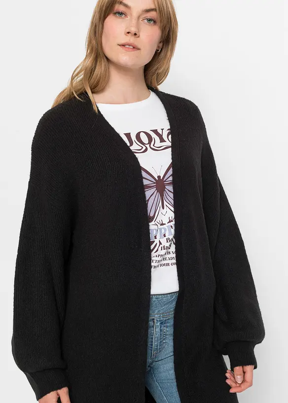 RAINBOW Longstrickjacke