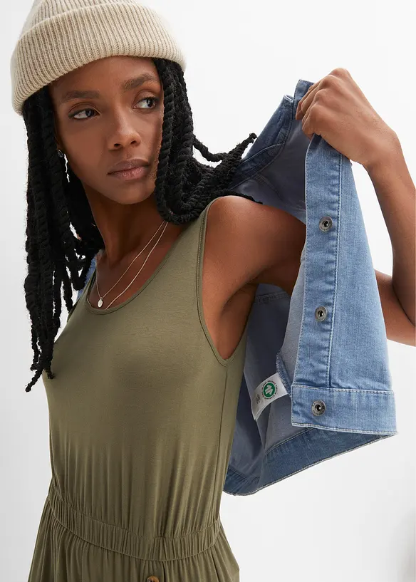 RAINBOW Maxikleid Mit Knöpfen