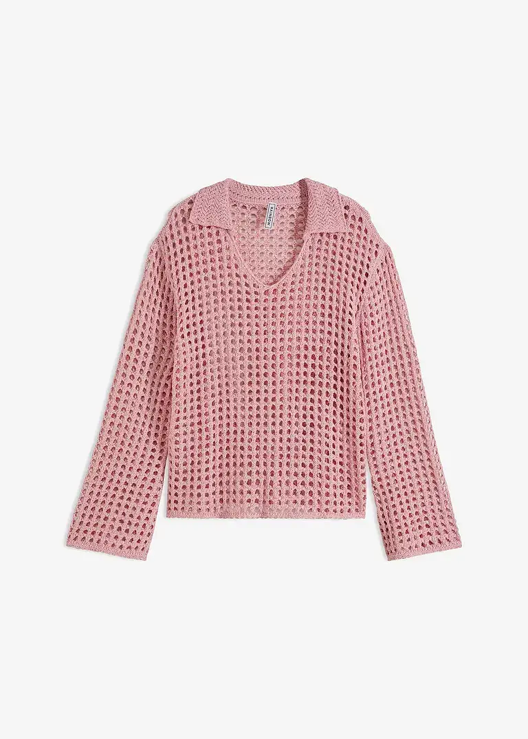 RAINBOW Pullover aus Lochstrick