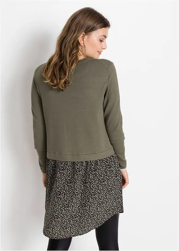 RAINBOW Pullover Mit Rockansatz