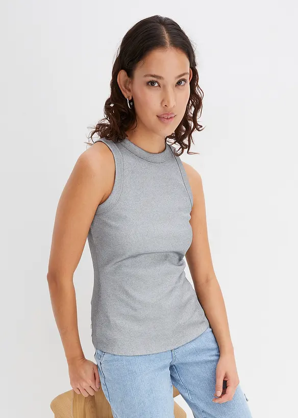 RAINBOW Racer Ripp-Top Mit Glanzbeschichtung