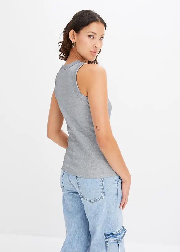 RAINBOW Racer Ripp-Top Mit Glanzbeschichtung