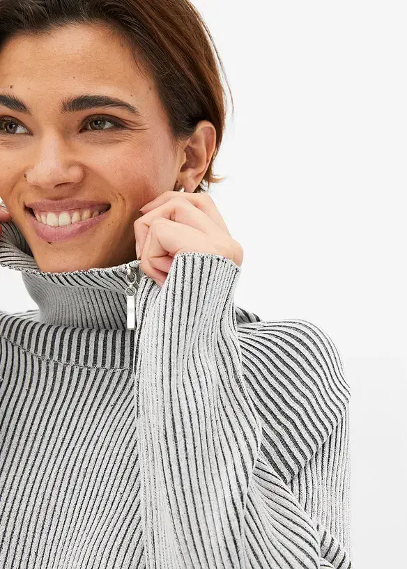 RAINBOW Ripp-Pullover Im Used Look