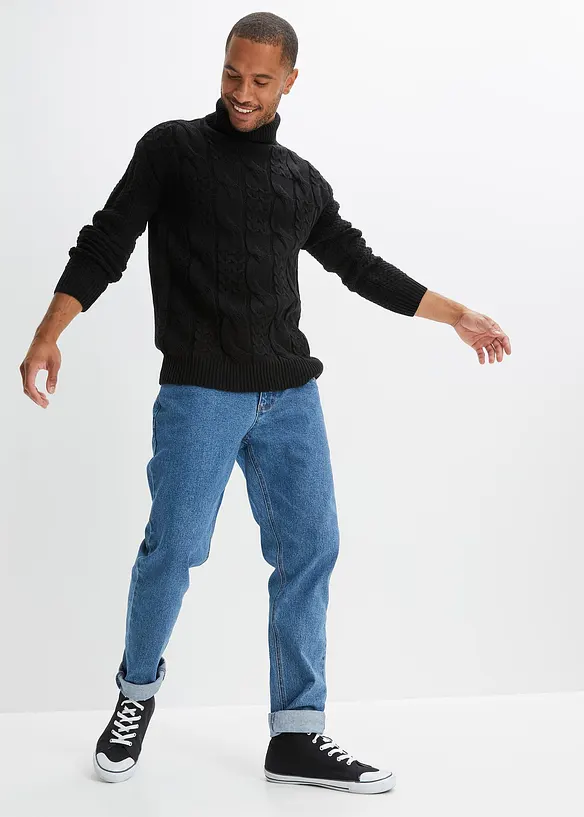 RAINBOW Rollkragenpullover, Loose Fit