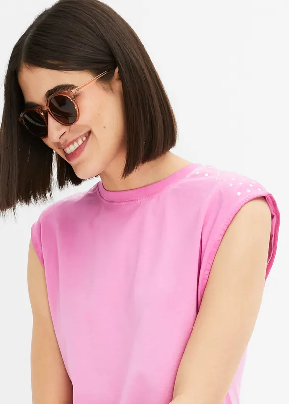 RAINBOW Shirtkleid In Used-Optik Mit Nieten