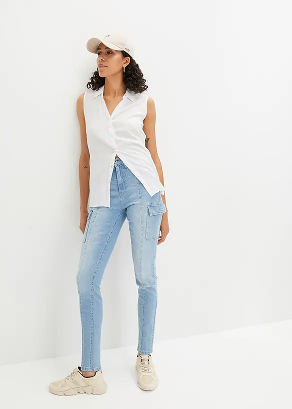 RAINBOW Skinny-Cargo-Jeans