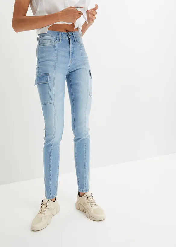 RAINBOW Skinny-Cargo-Jeans