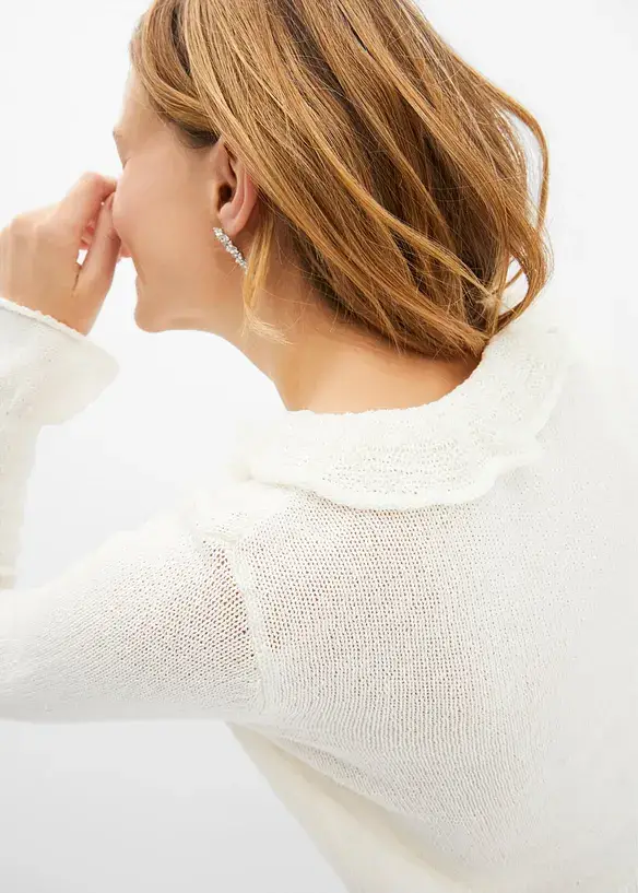 RAINBOW Strickbolero Mit Volants