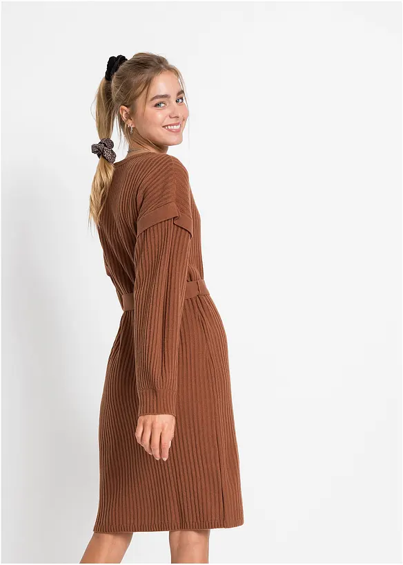 RAINBOW Strickkleid Mit Bindeband
