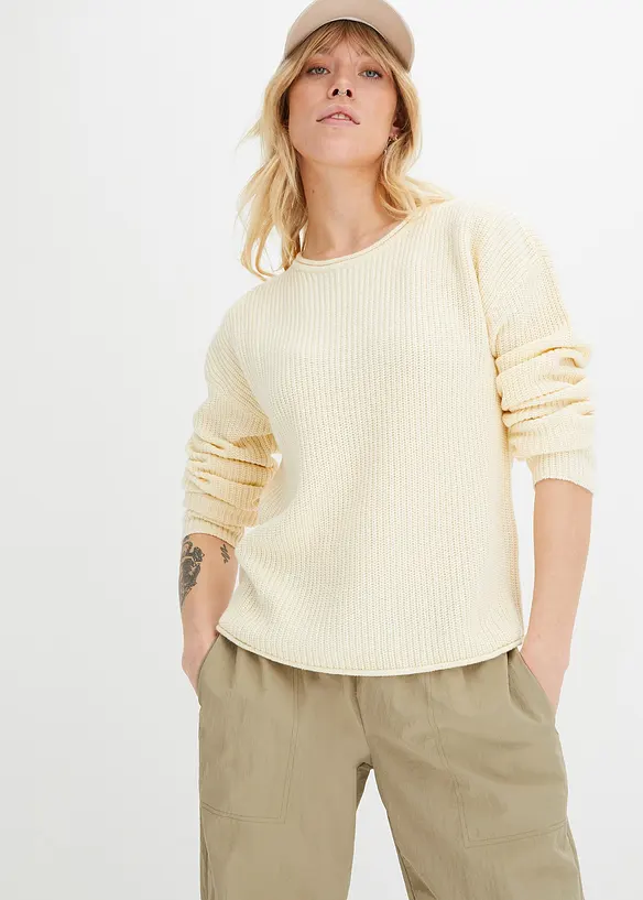 RAINBOW Strickpullover, Verkürzt